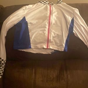 Checkerboard pants and crop top set